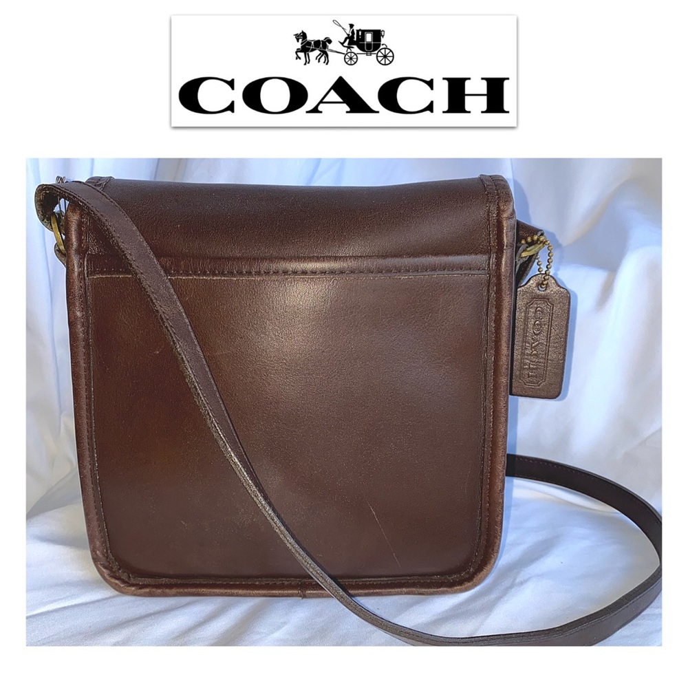 COACH Vintage Crossbody Brown Legacy Flap Purse